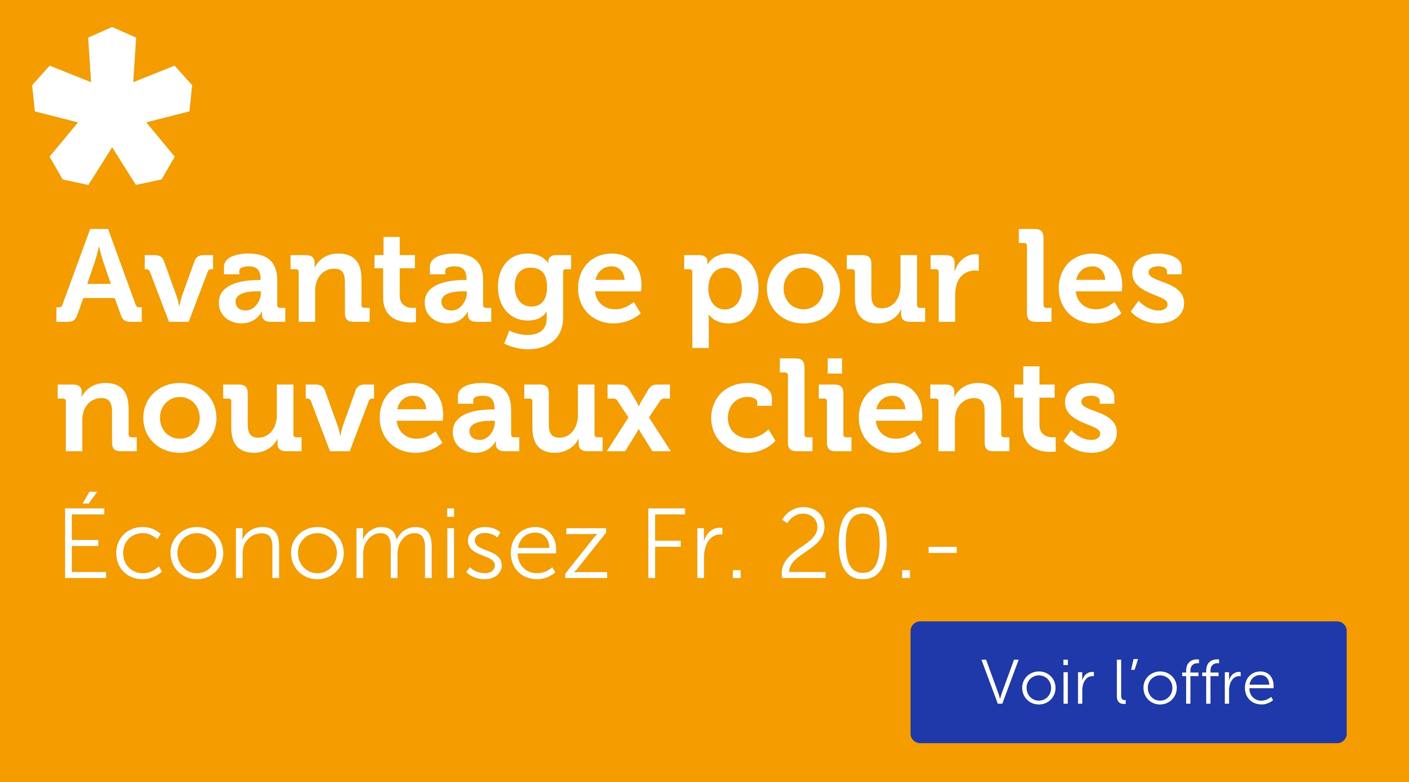 Avantage pour les nouveaux clients